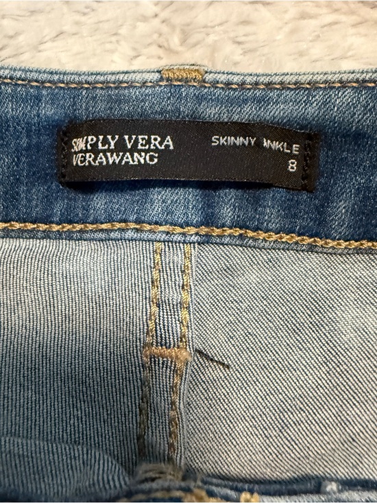 Simply Vera Vera Wang Light Blue High-Rise Jeans - Picture 3 of 9